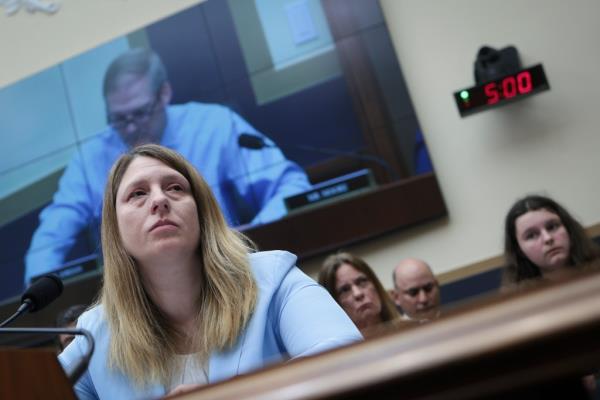 Tammy Nobles testifies before the House Subcommittee on Immigration Integrity, Security, and Enforcement on Capitol Hill May 23, 2023 in Washington, DC. 