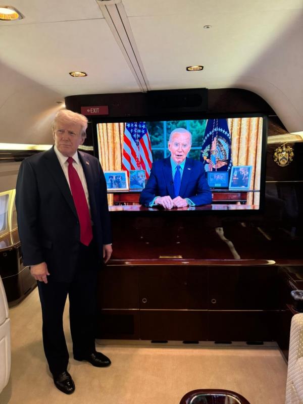 Do<em></em>nald Trump slammed President Biden’s Oval Office address Wednesday, calling it “barely understandable.” 