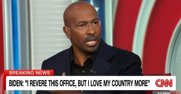 CNN analyst Van Jo<em></em>nes nearly teared up after Biden’s speech. 