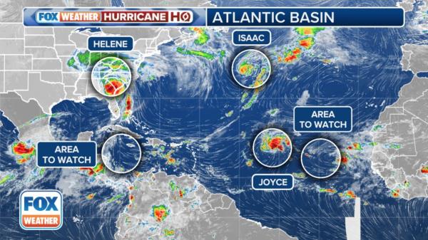 A tropical storm could potentially enter the Gulf of Mexico by the end of next week.