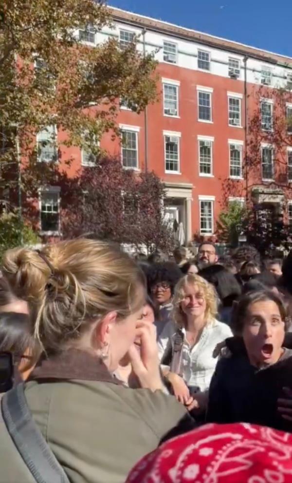 The stars appearance shocked attendees at the park.