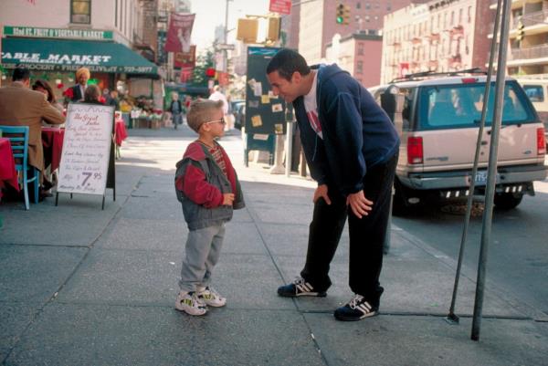 Cole Sprouse and Adam Sandler. 