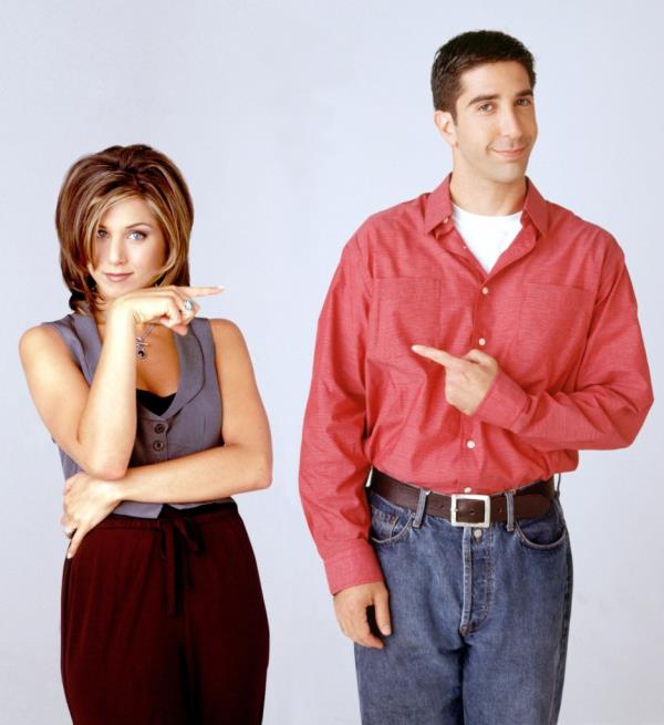 Jennifer Aniston and David Schwimmer in 