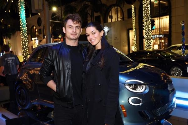 The couple at a Christmas event in Beverly Hills.