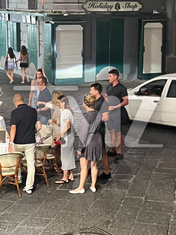 Jerry Seinfeld was spotted in Italy this week dining with fellow comedy legends Larry David and Judd Apatow.