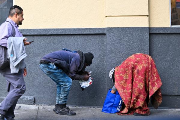 People seen in the Tenderloin District of San Francisco, California, United States on June 6, 2023. 