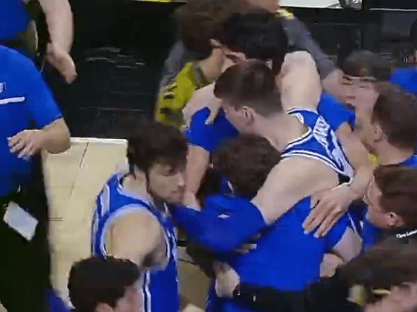 Kyle Filipowski was injured as fans stormed the court.
