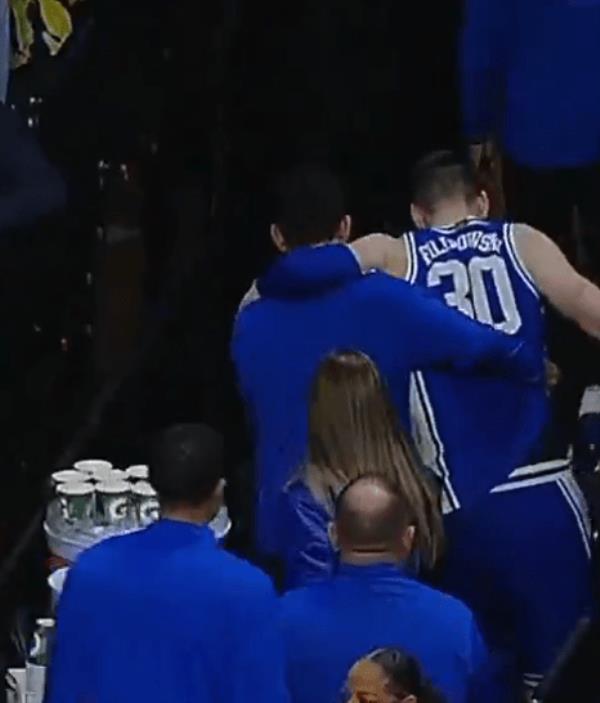 Filipowski injured his ankle.