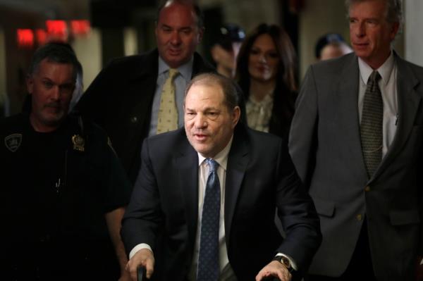 Harvey Weinstein seen during the trial.