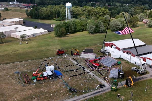 Officials also flagged a failure to set up visual barriers around the rally site.
