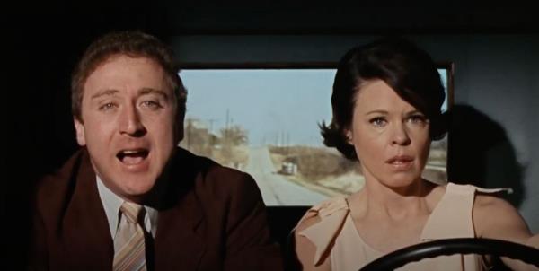Gene Wilder and Evans Evans in 
