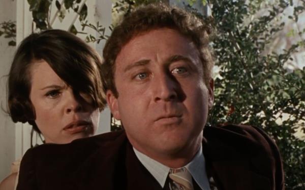 Evans Evans with Gene Wilder. 