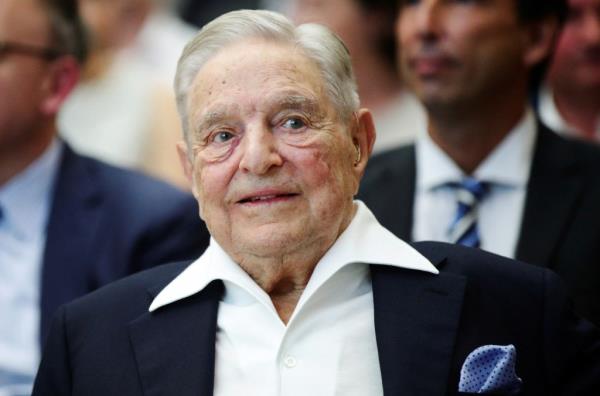 George Soros, billio<em></em>naire investor, receiving the Schumpeter Prize in Vienna, Austria on June 21, 2019