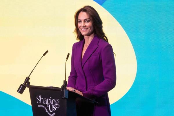 Catherine, Princess of Wales delivers a key note speech.