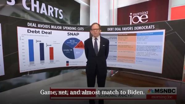 The DNC's use of pro-Biden commentators such as Steven Rattner of MSNBC prom<em></em>pted accusations that the network was doing 
