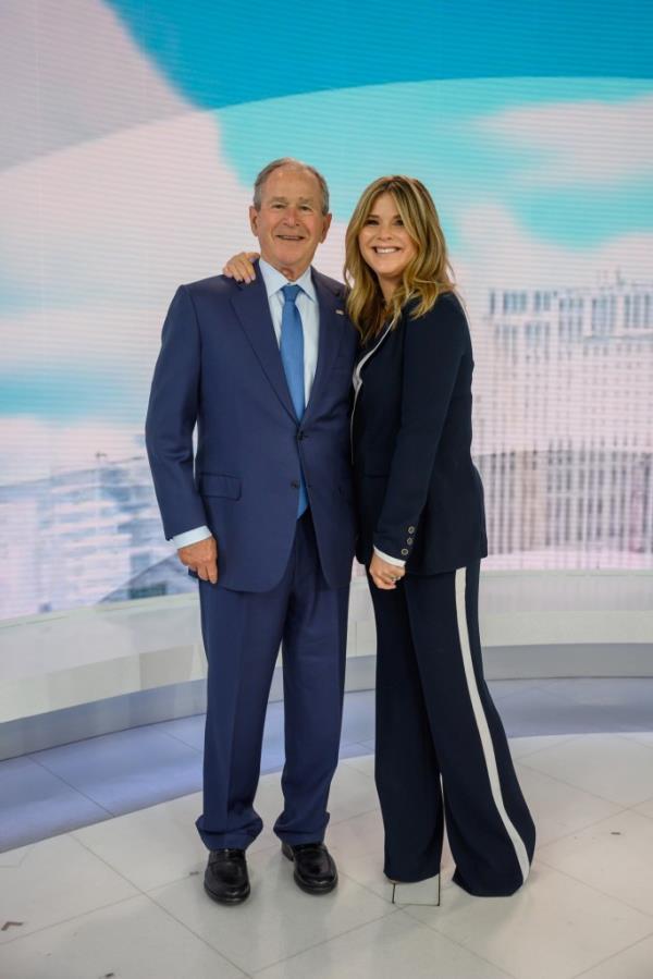George W. Bush and Jenna Bush Hager on 