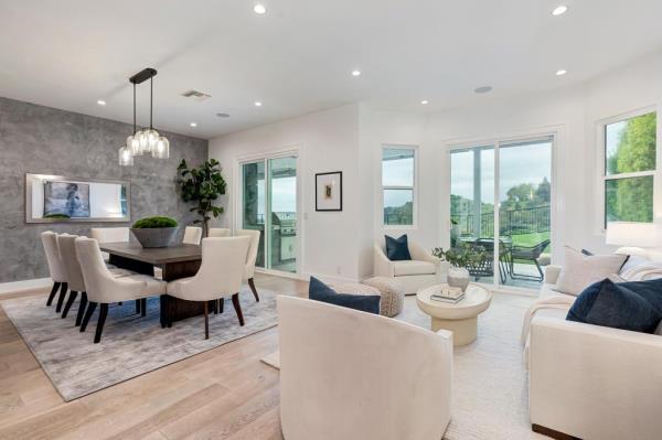 The open layout comes with lots of natural light - and views.