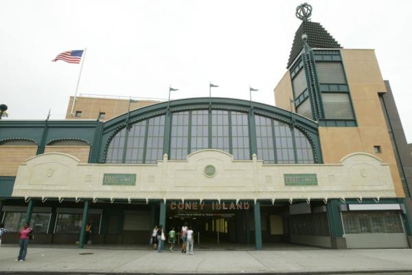 The new Co<em></em>ney Island subway terminal on Surf Ave. at Stillwell Ave. in Brooklyn.