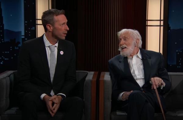 Chris Martin and Dick Van Dyke on 