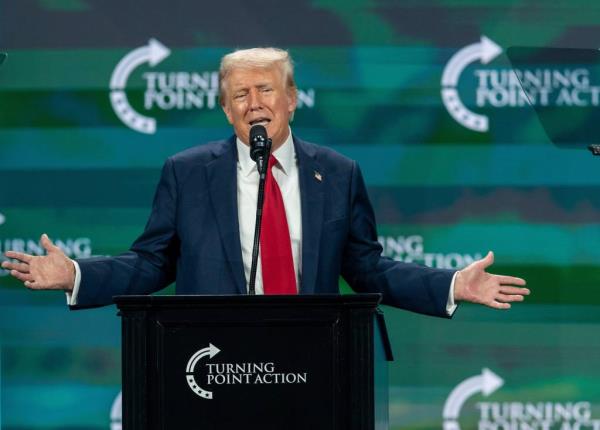 Trump said a Harris-Walz ticket is a road straight to communism.