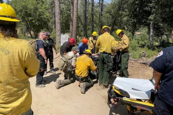 A search and rescue team recovered the bodies of a man and woman at a waterfall near Yosemite Natio<em></em>nal Park in California.