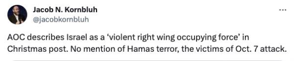 Screengrab of Kornbluh's post.