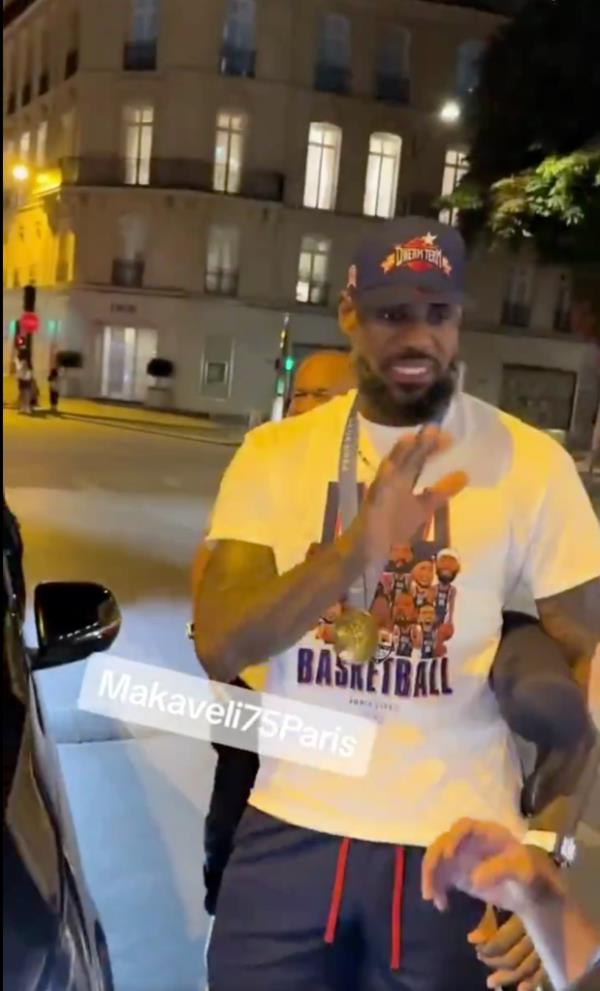 Lebron James told a fan repeatedly to stop. 