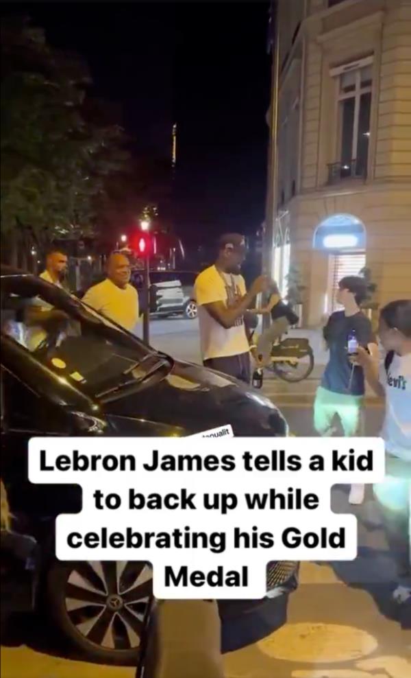 LeBron James went nightclubbing after the incident with an eager young fan. 