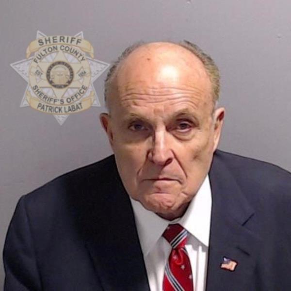 Rudy Giuliani's mug shot.