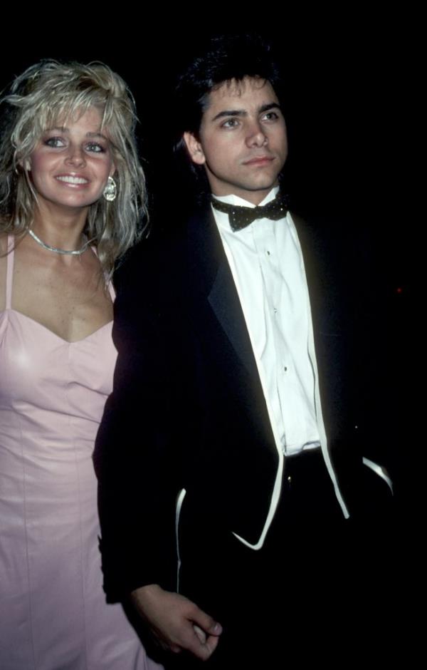 John Stamos and his former girlfriend and model Teri Copley during their short lived romance in 1985.