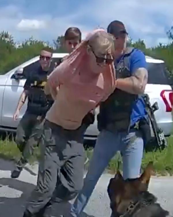 Body cam footage showing the arrest of Ryan Routh by the Martin County Sheriff at the intersection of I-95 N and FL-714 on September 15, 2024.