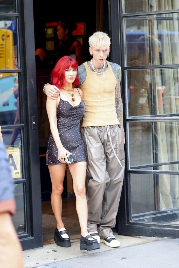 Actress Megan Fox and rapper Machine Gun Kelly were the epitome of holiday relaxation as they spent Labor Day at the luxurious Soho House in New York