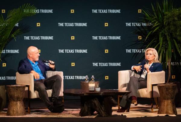 Former Wyoming Rep. Liz Cheney also called out Trump at the festival on Sept. 6, 2024.