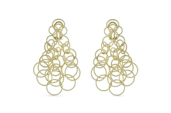 Buccellati Hawaii earrings in 18-k yellow gold, $7,100
