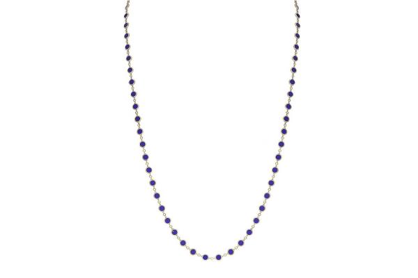 Lo<em></em>ndon Collection necklace in 14-k yellow gold with lapis, $1,400