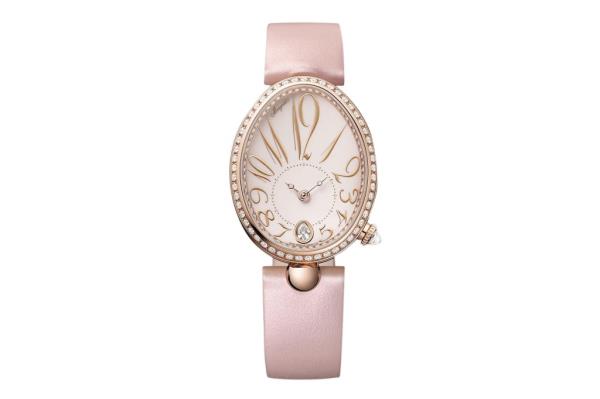 Breguet Reine de Naples watch in 18-k rose gold with diamonds, $42,600