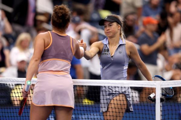 Kazakhstan's Yulia Putintseva issued an apology after an incident with a ball girl during her third-round match against Jasmine Paolini of Italy at the 2024 US Open on August 31, 2024. 