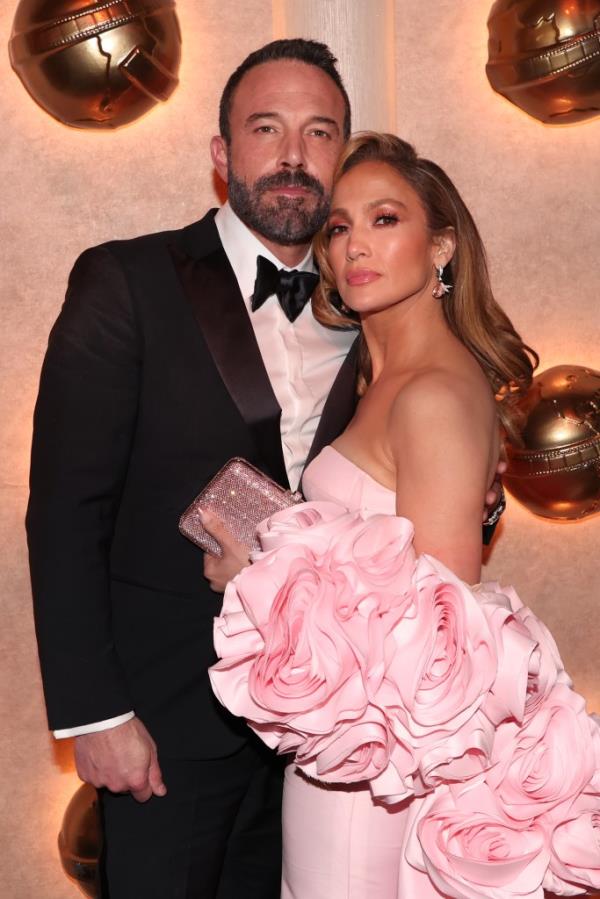 Ben Affleck, Jennifer Lopez at the 2024 Golden Globe Awards