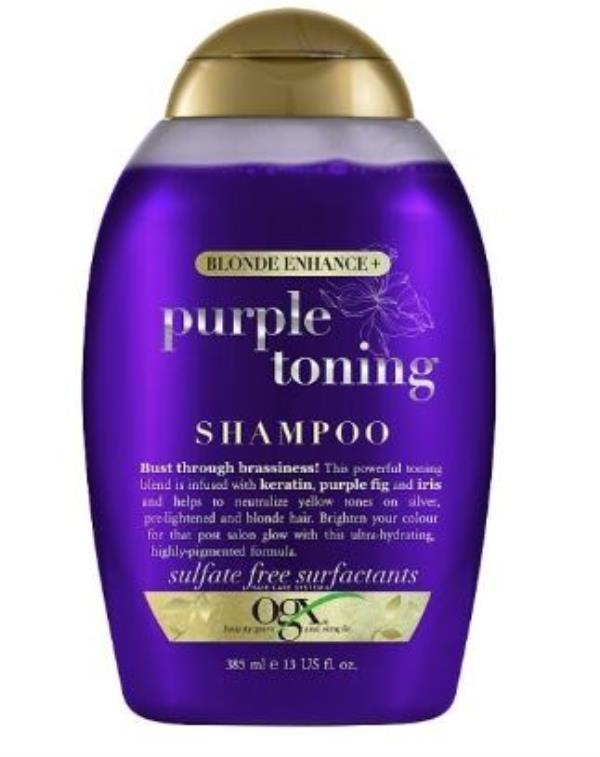 To<em></em>ner (for coloured hair): OGX Blo<em></em>nde Enhance+ Purple To<em></em>ning Shampoo