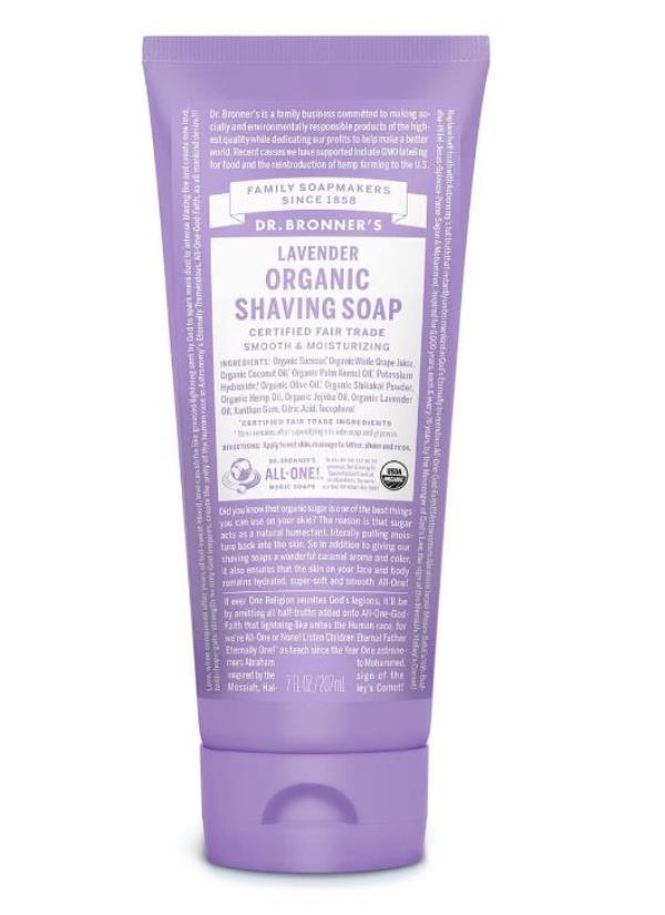 Shave: Dr Bronner's Organic Lavender Shavin<em></em>g Gel