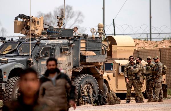 The US-backed, Kurdish-led Syrian Democratic Forces said the attack hit a training ground at al-Omar ba<em></em>se in Deir el-Zour, but no troops were injured.