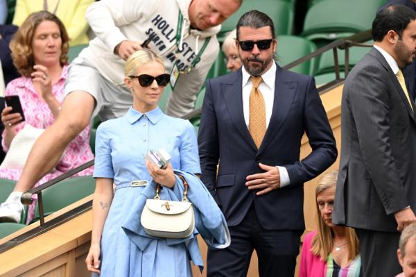 Jordyn Blum, Dave Grohl at Wimbledon in Lo<em></em>ndon on July 2, 2024