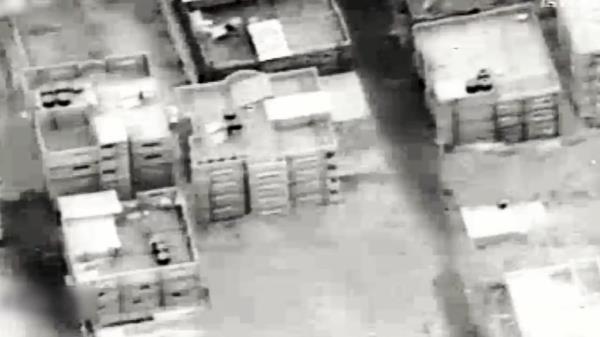 The Israeli Air Force shared aerial footage of the bombing that it said killed Mazini