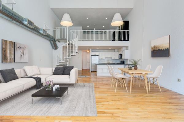 Perks at the riverside development include Hudson views.