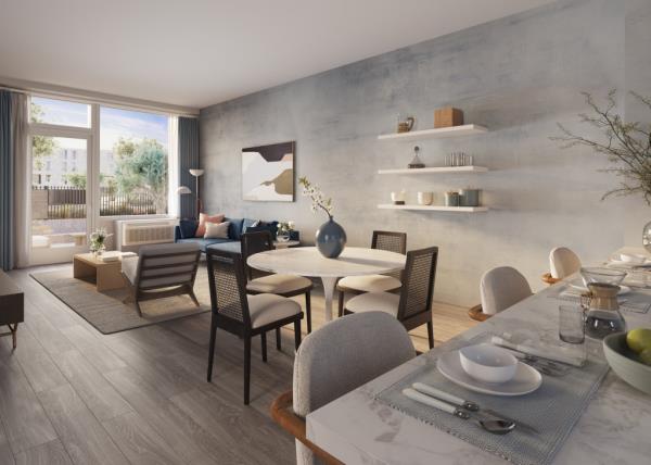 The homes at Hudson Piers won't shy away from high style.