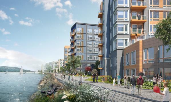 Hudson Piers will have six buildings altogether.