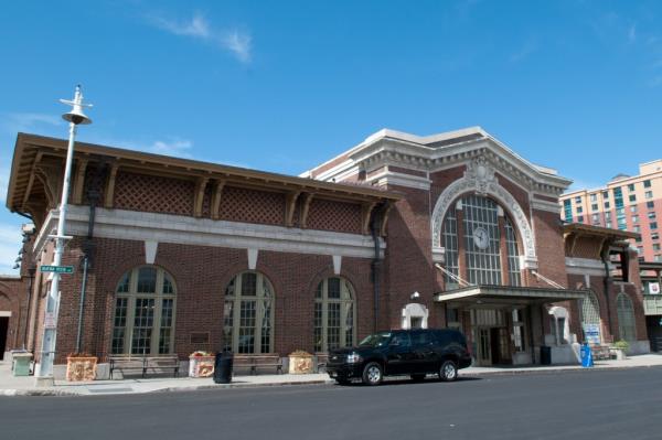 The city's train station serves both Amtrak and Metro-North.