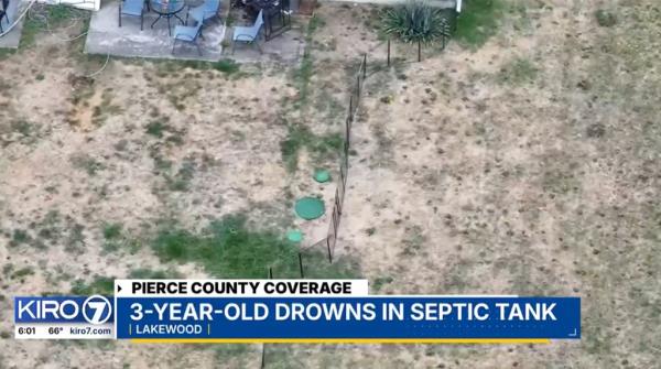 The house in Lakewood, Washington wher<em></em>e a 3-year-old boy died after falling into a septic tank.