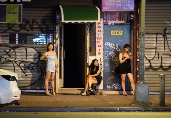 Sex workers on Roosevelt Avenue in Queens.