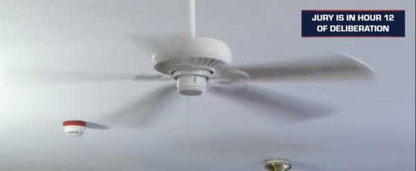 Ceiling fan.